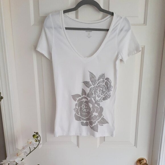 “Sparkle Lovers!” Bundle x2 - Old Navy & Joe Fresh short sleeve t-shirts - Picture 4 of 9